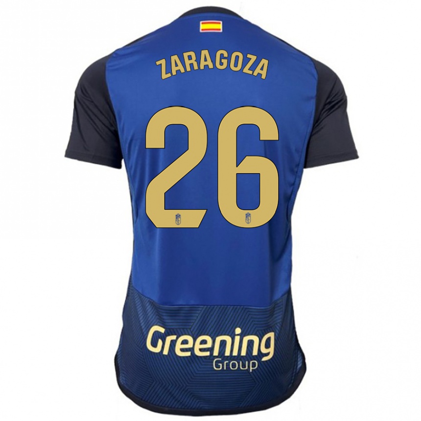 Kids Football Bryan Zaragoza #26 Navy Away Jersey 2023/24 T-Shirt