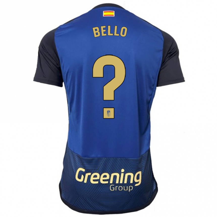 Kids Football Eghosa Augustine Bello #0 Navy Away Jersey 2023/24 T-Shirt