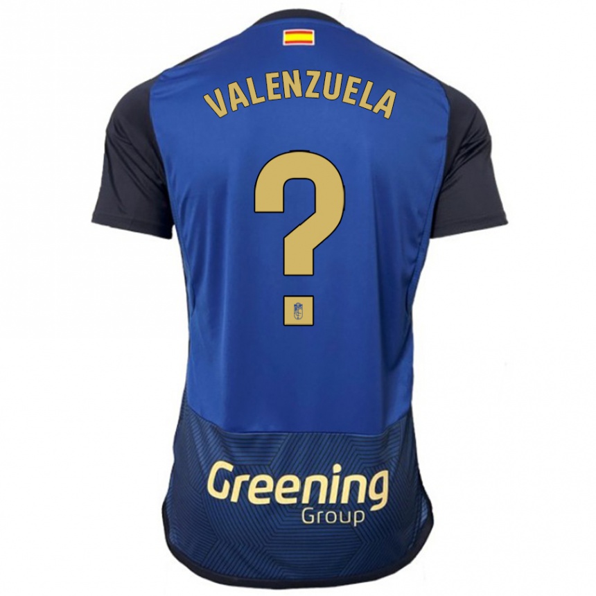 Kids Football Adrián Valenzuela #0 Navy Away Jersey 2023/24 T-Shirt