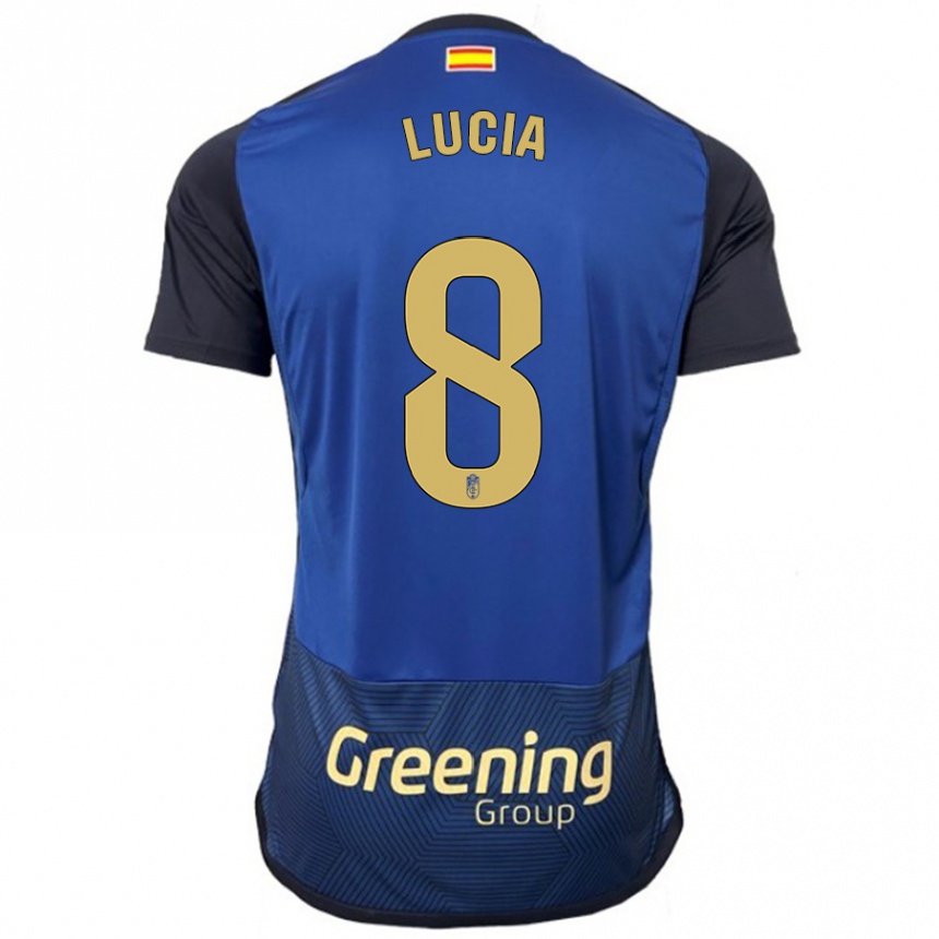 Kids Football Lucía Martínez #8 Navy Away Jersey 2023/24 T-Shirt