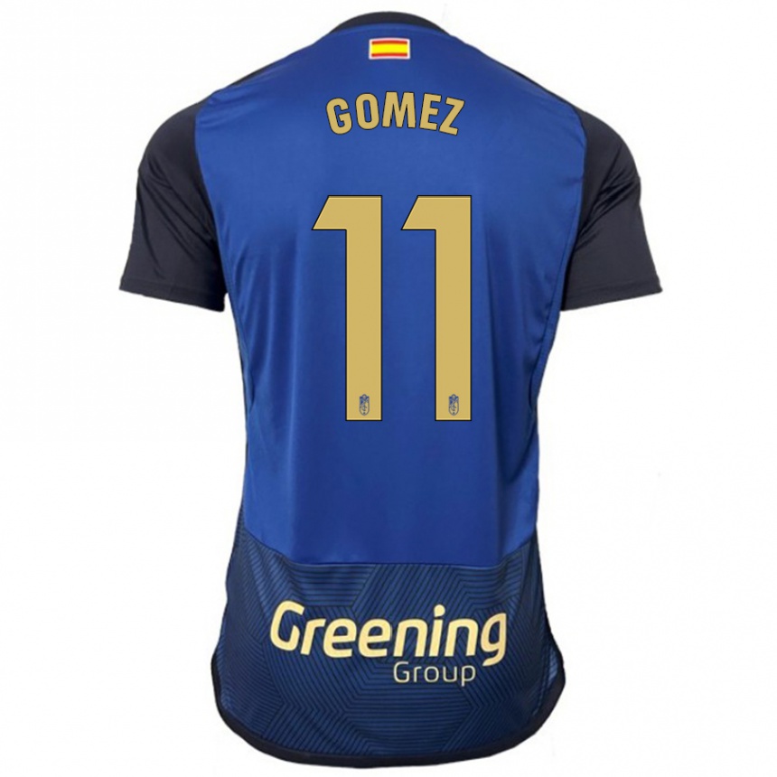 Kids Football Andrea Gómez #11 Navy Away Jersey 2023/24 T-Shirt