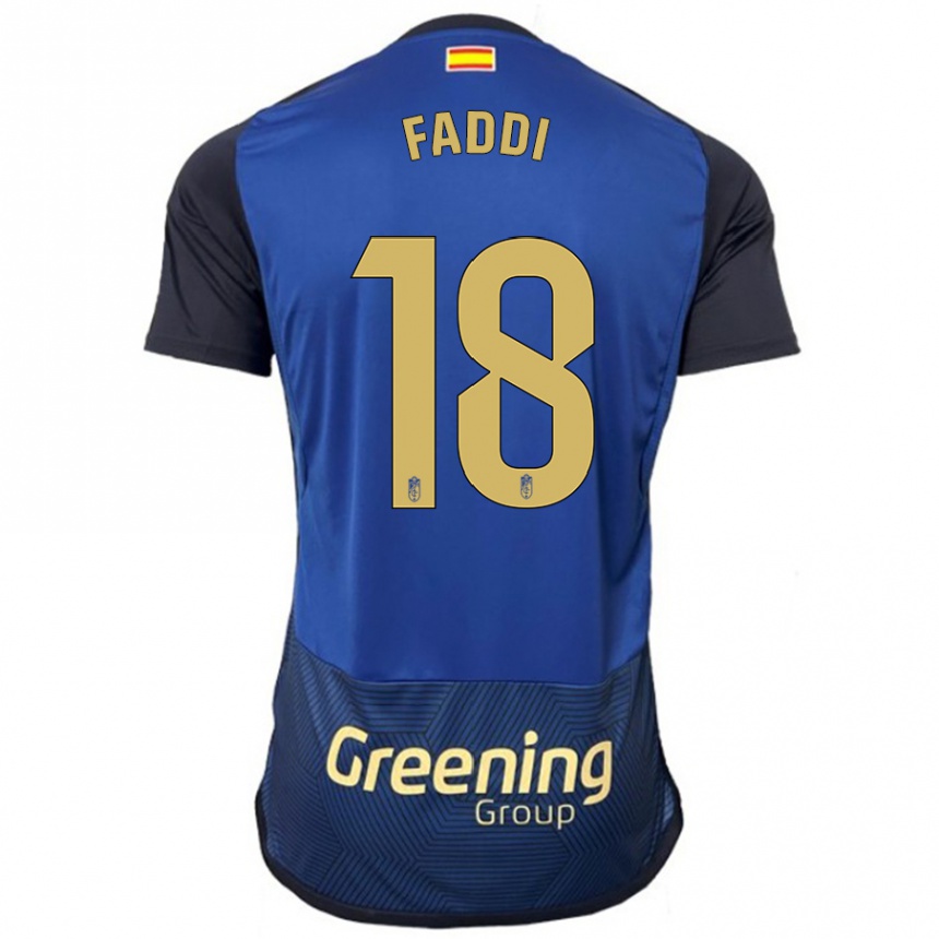 Kids Football Inés Faddi #18 Navy Away Jersey 2023/24 T-Shirt