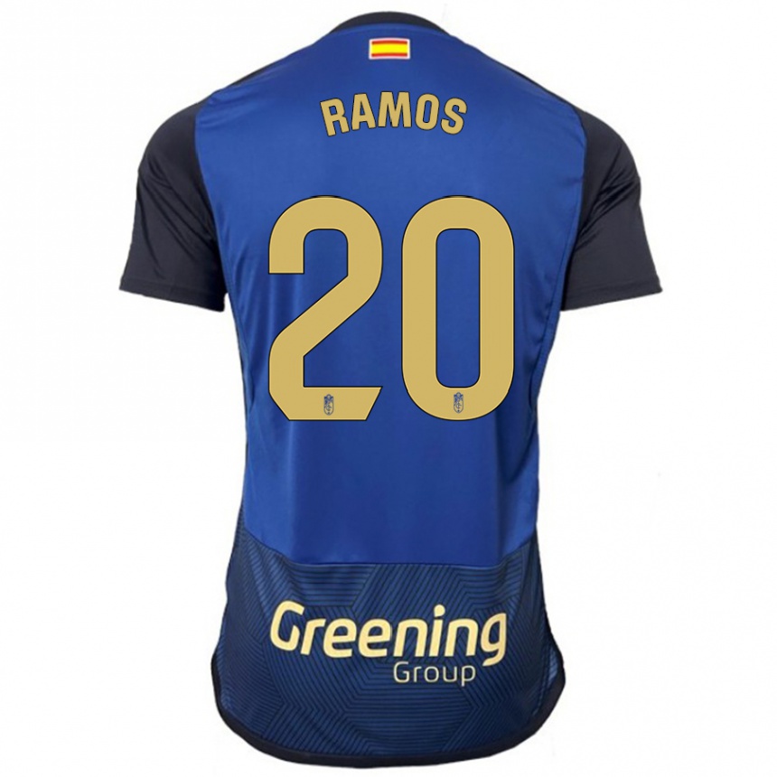 Kids Football Lucía Ramos #20 Navy Away Jersey 2023/24 T-Shirt