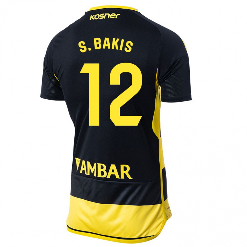 Kids Football Sinan Bakış #12 Black Yellow Away Jersey 2023/24 T-Shirt