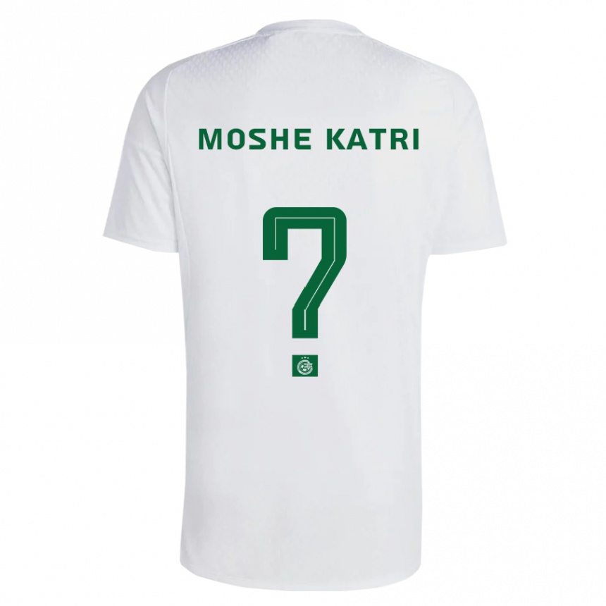 Kids Football Roy Moshe Katri #0 Green Blue Away Jersey 2023/24 T-Shirt
