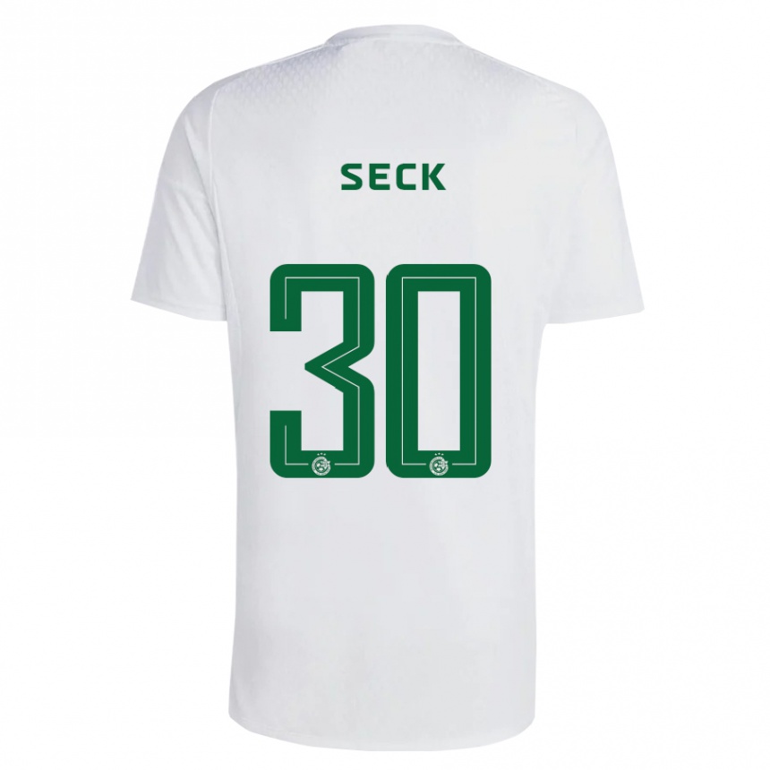 Kids Football Abdoulaye Seck #30 Green Blue Away Jersey 2023/24 T-Shirt