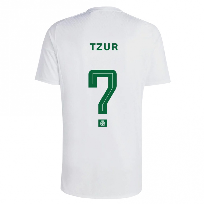 Kids Football Adi Tzur #0 Green Blue Away Jersey 2023/24 T-Shirt