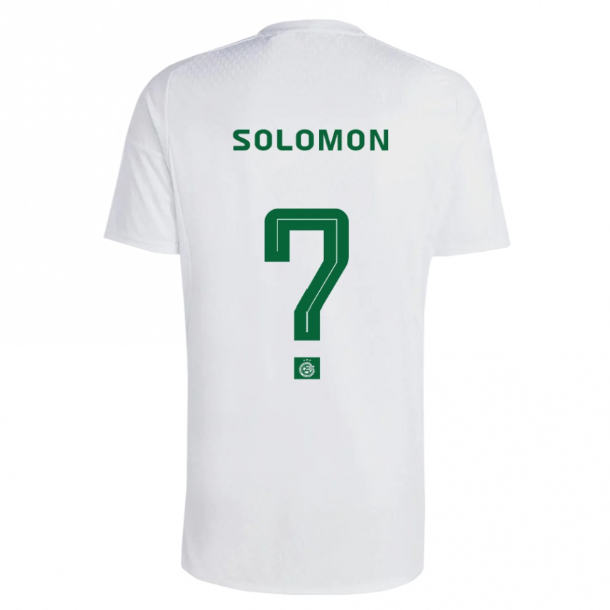 Kids Football Itay Solomon #0 Green Blue Away Jersey 2023/24 T-Shirt