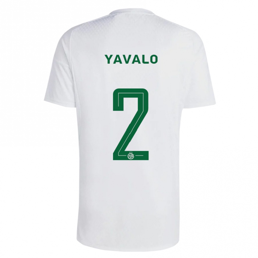 Kids Football Gatachao Yavalo #2 Green Blue Away Jersey 2023/24 T-Shirt