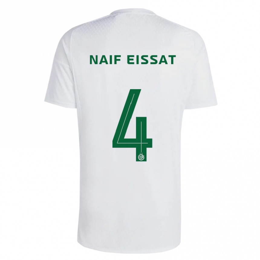 Kids Football Lisav Naif Eissat #4 Green Blue Away Jersey 2023/24 T-Shirt