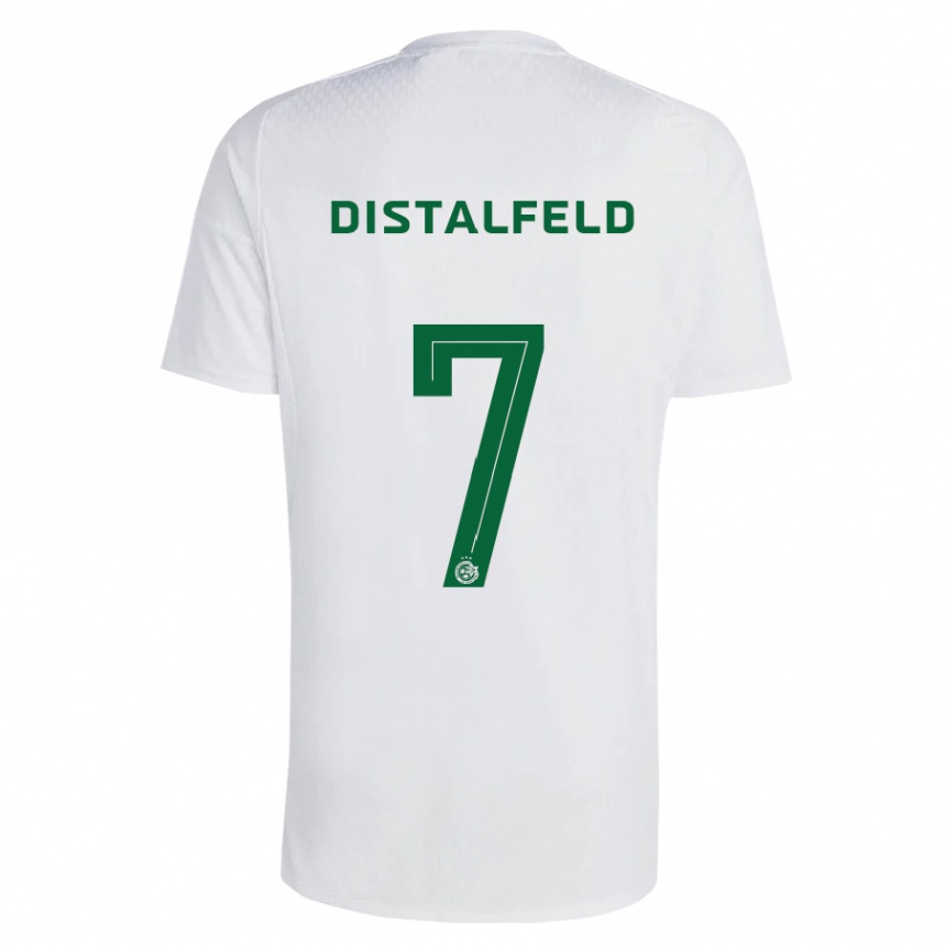 Kids Football Yanai Distalfeld #7 Green Blue Away Jersey 2023/24 T-Shirt