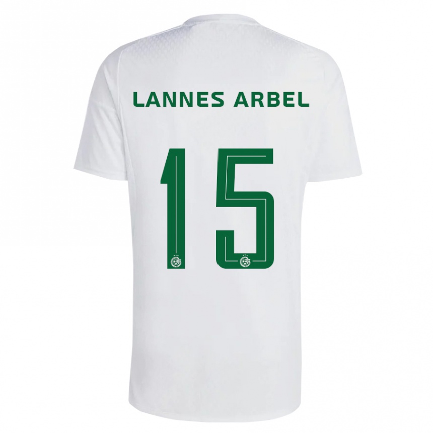 Kids Football Tomer Lannes Arbel #15 Green Blue Away Jersey 2023/24 T-Shirt