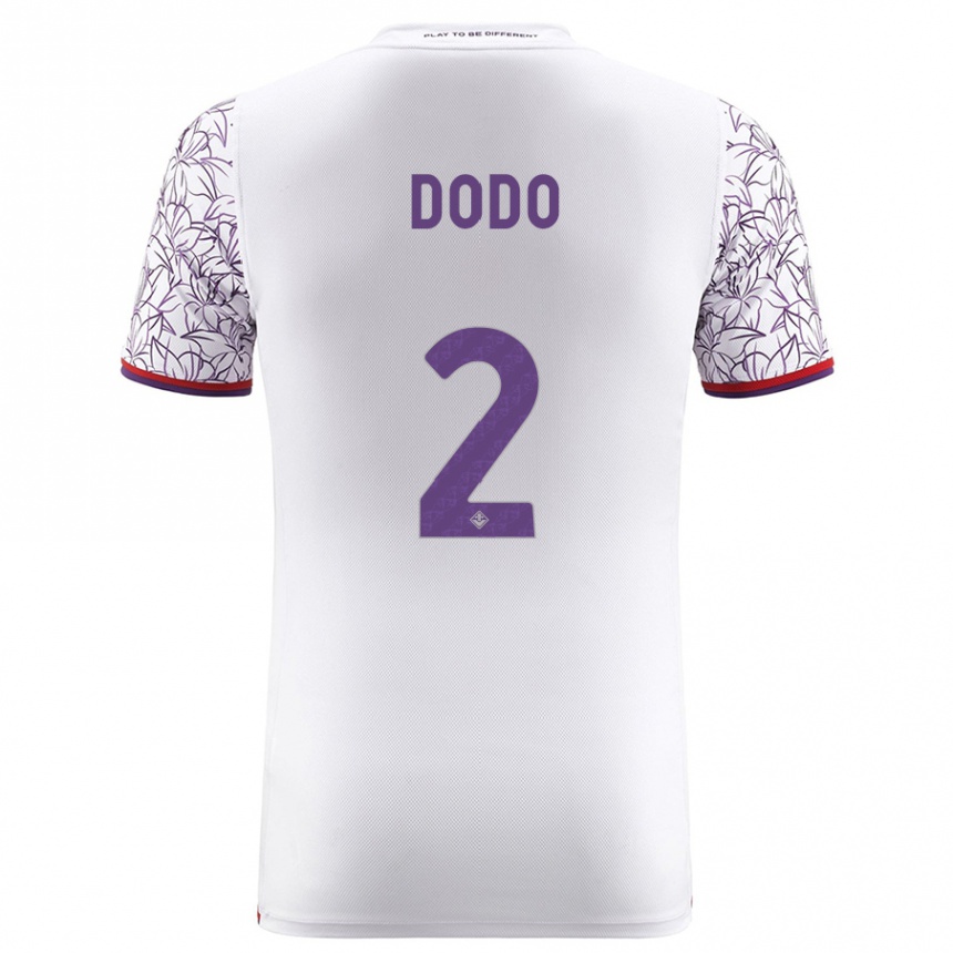 Kids Football Dodô #2 White Away Jersey 2023/24 T-Shirt