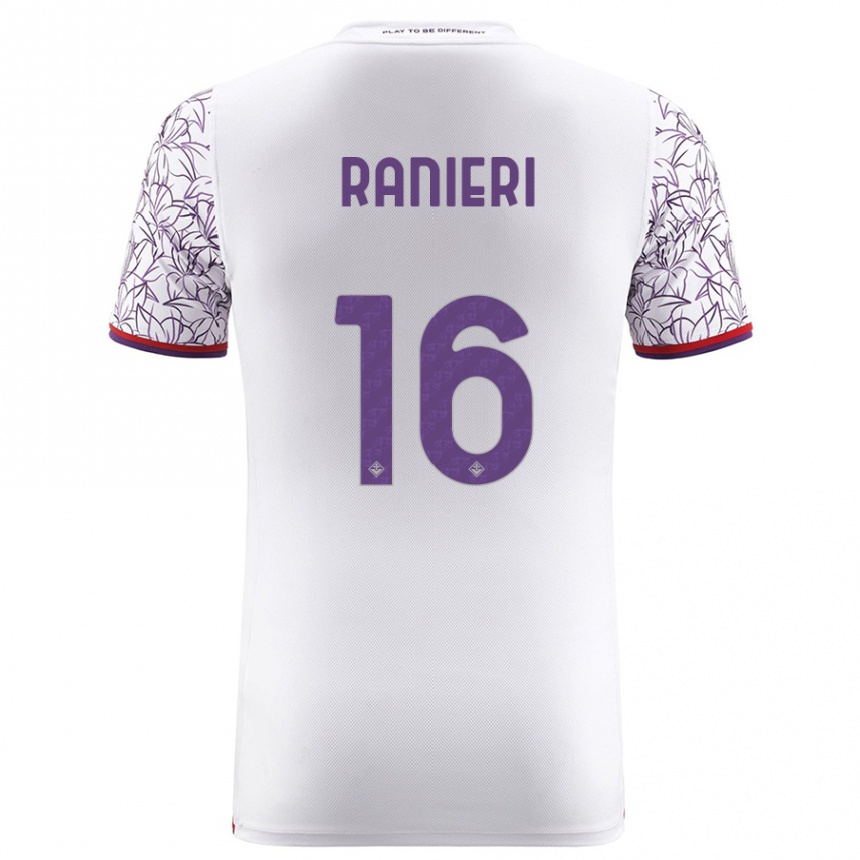 Kids Football Luca Ranieri #16 White Away Jersey 2023/24 T-Shirt