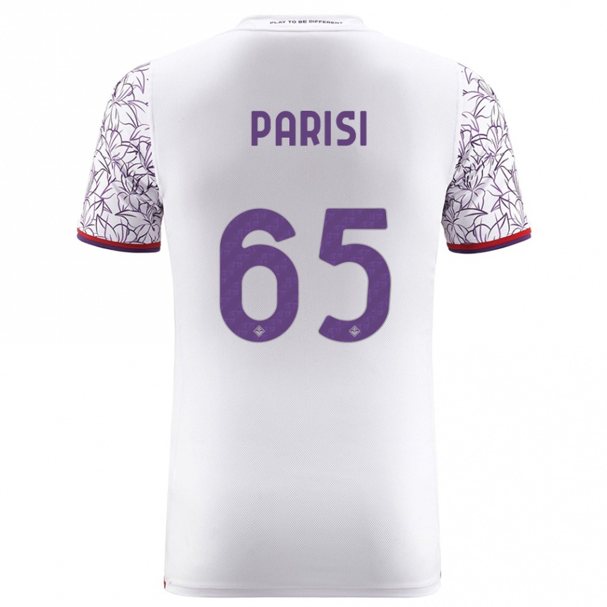 Kids Football Fabiano Parisi #65 White Away Jersey 2023/24 T-Shirt