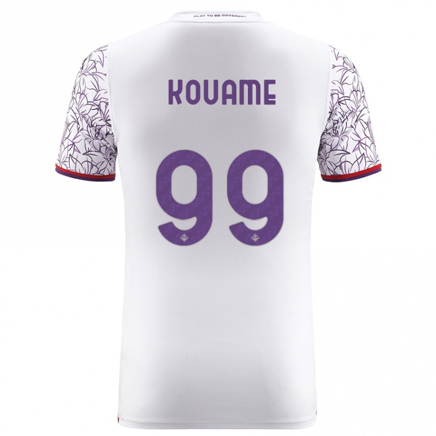 Kids Football Christian Kouamé #99 White Away Jersey 2023/24 T-Shirt