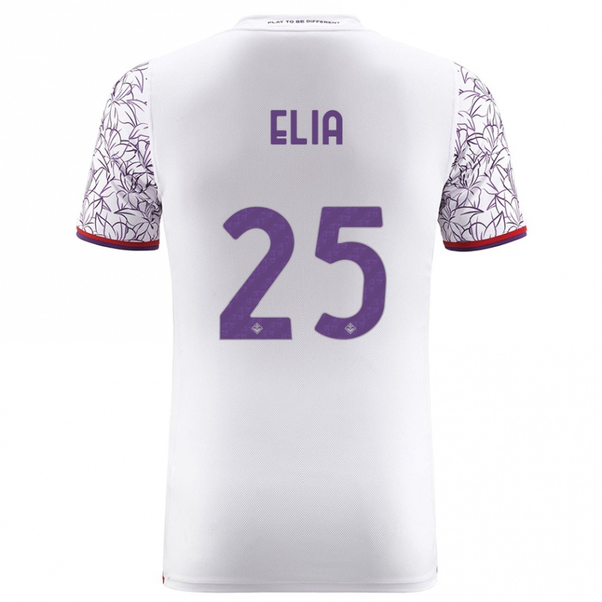 Kids Football Mirko Elia #25 White Away Jersey 2023/24 T-Shirt