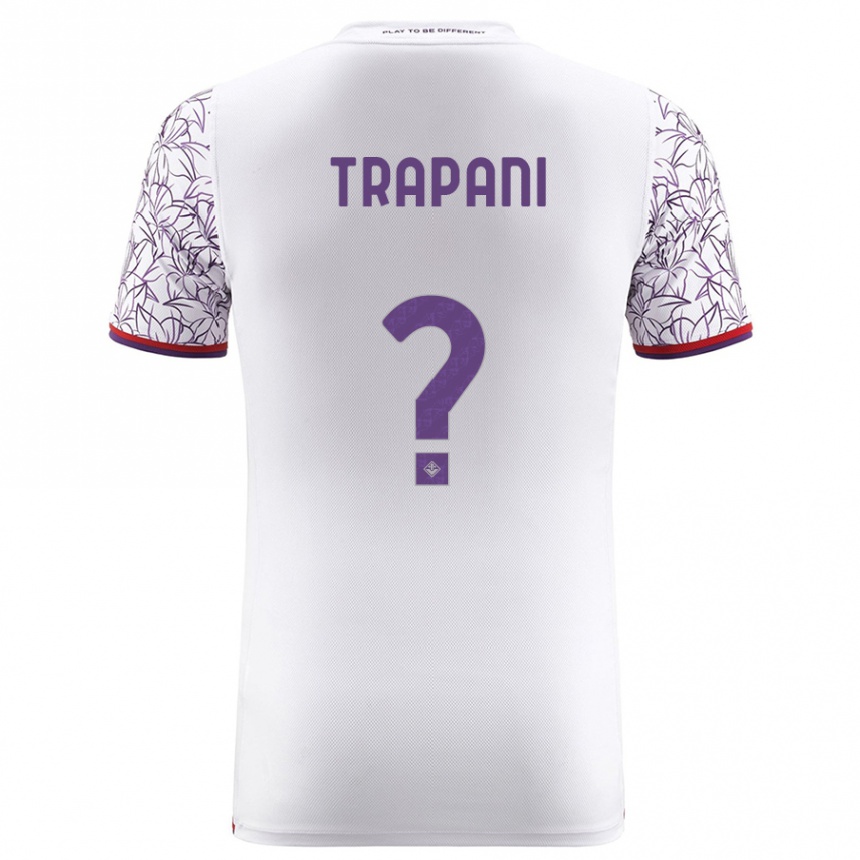 Kids Football Niccolò Trapani #0 White Away Jersey 2023/24 T-Shirt