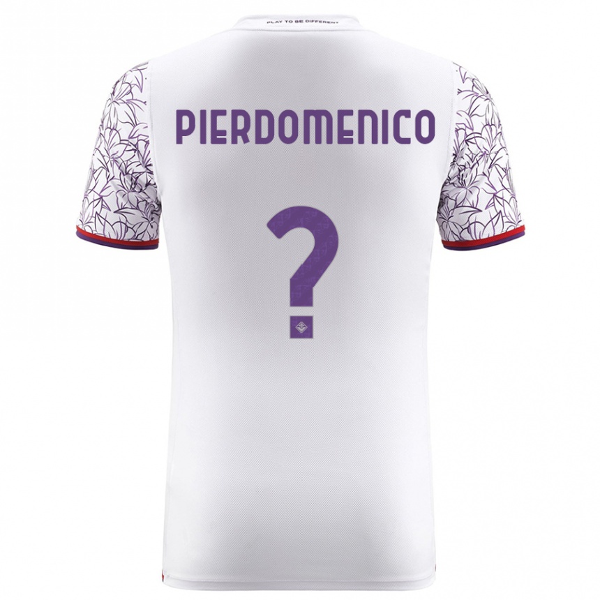 Kids Football Jacopo Di Pierdomenico #0 White Away Jersey 2023/24 T-Shirt
