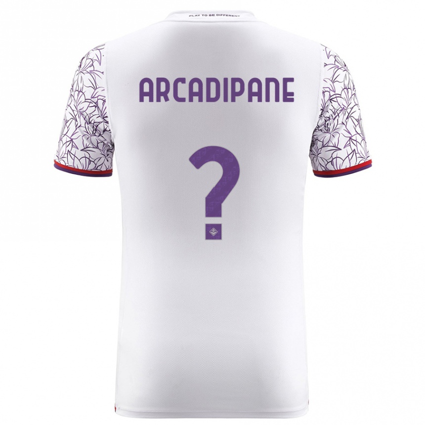 Kids Football Guglielmo Arcadipane #0 White Away Jersey 2023/24 T-Shirt