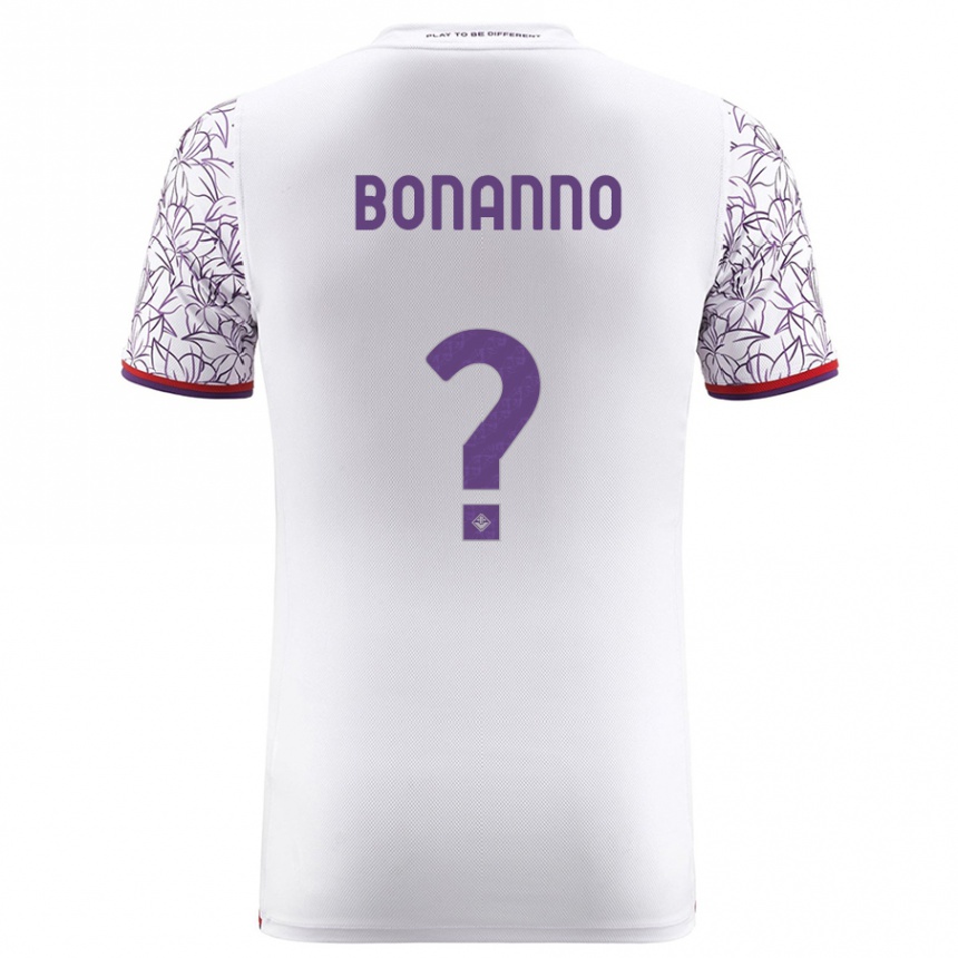 Kids Football Piergiorgio Bonanno #0 White Away Jersey 2023/24 T-Shirt