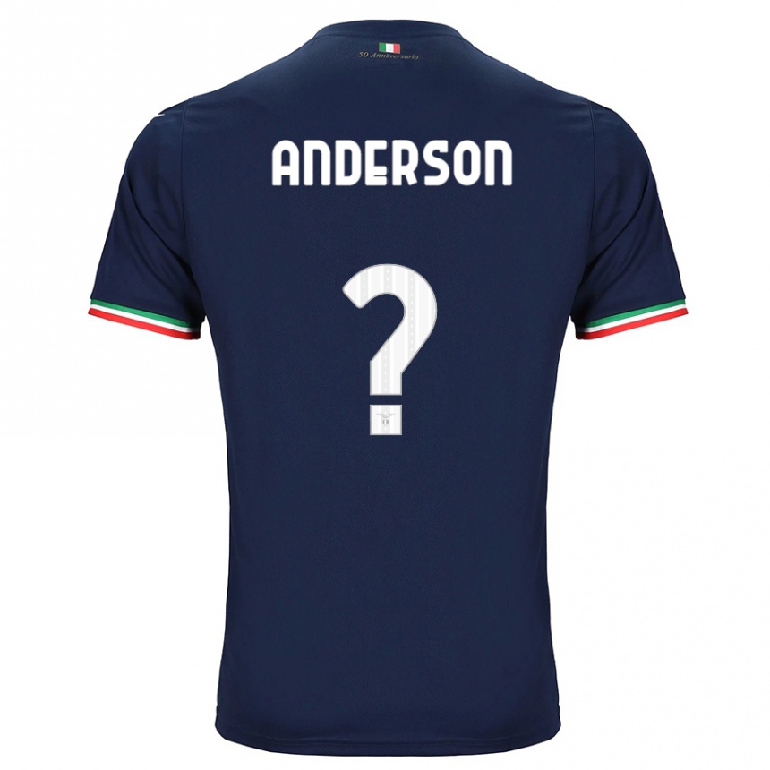 Kids Football André Anderson #0 Navy Away Jersey 2023/24 T-Shirt