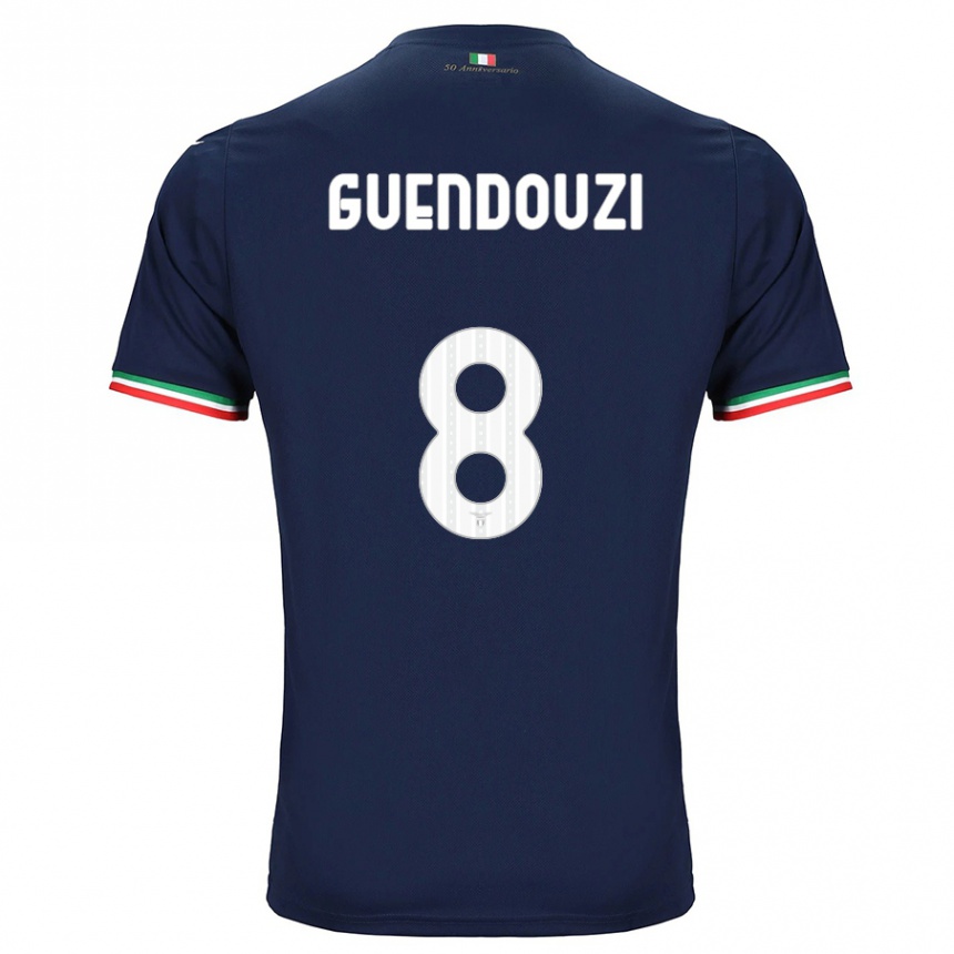 Kids Football Matteo Guendouzi #8 Navy Away Jersey 2023/24 T-Shirt