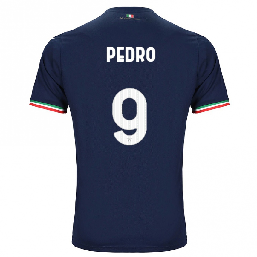 Kids Football Pedro #9 Navy Away Jersey 2023/24 T-Shirt