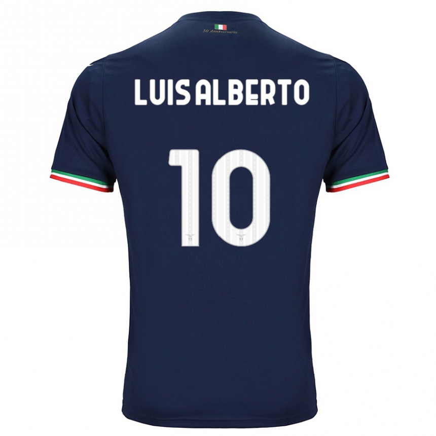 Kids Football Luis Alberto #10 Navy Away Jersey 2023/24 T-Shirt