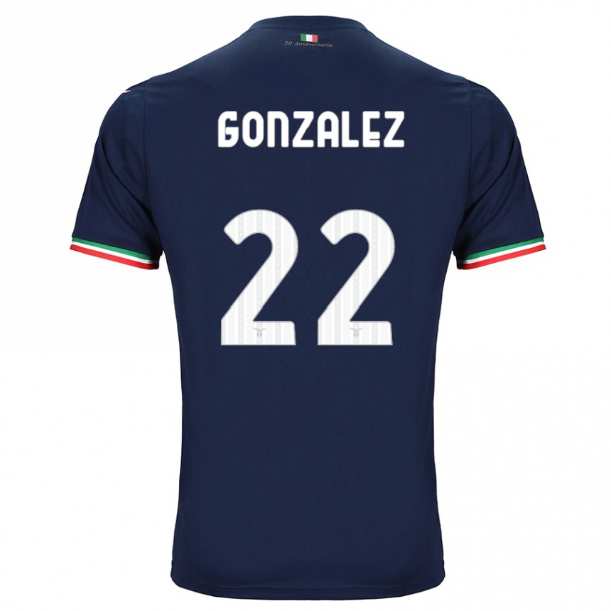 Kids Football Diego González #22 Navy Away Jersey 2023/24 T-Shirt