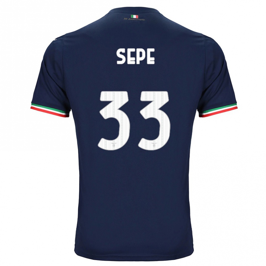 Kids Football Luigi Sepe #33 Navy Away Jersey 2023/24 T-Shirt