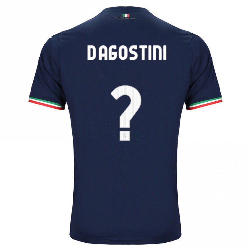 Kids Football Stefano D'agostini #0 Navy Away Jersey 2023/24 T-Shirt