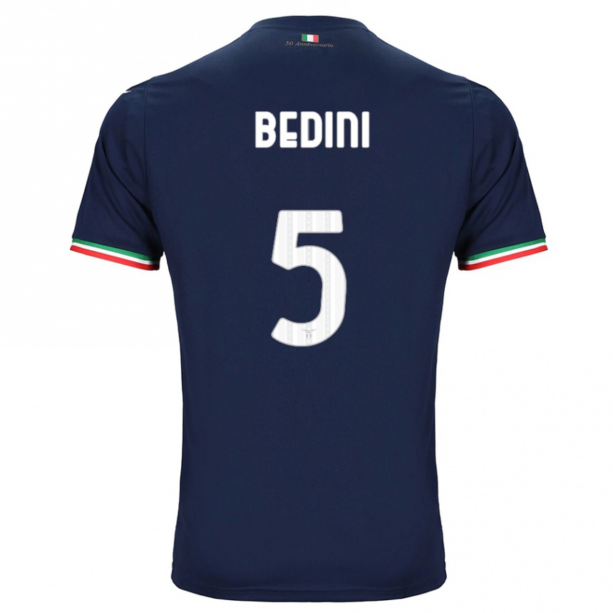 Kids Football Filippo Bedini #5 Navy Away Jersey 2023/24 T-Shirt