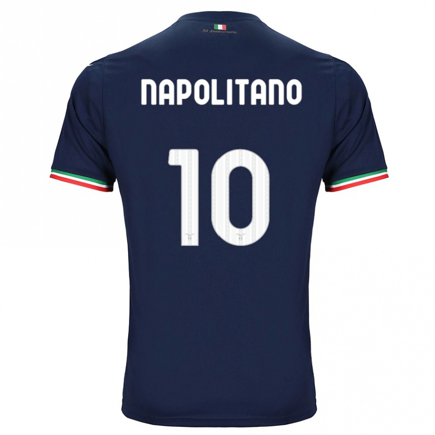 Kids Football Luca Napolitano #10 Navy Away Jersey 2023/24 T-Shirt