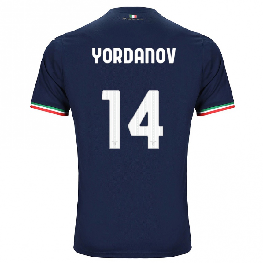 Kids Football Damyan Yordanov #14 Navy Away Jersey 2023/24 T-Shirt