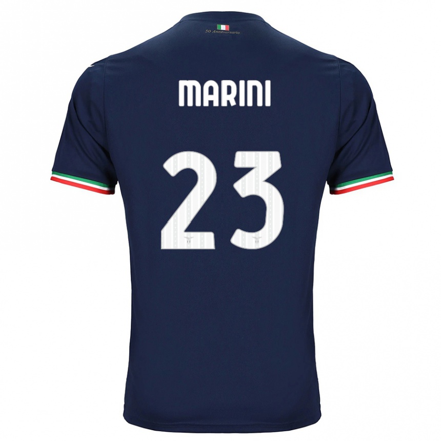 Kids Football Matteo Marini #23 Navy Away Jersey 2023/24 T-Shirt