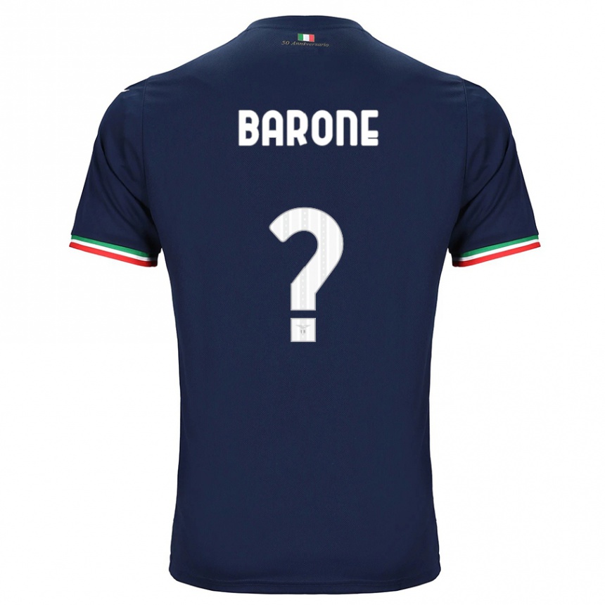 Kids Football Alessio Barone #0 Navy Away Jersey 2023/24 T-Shirt