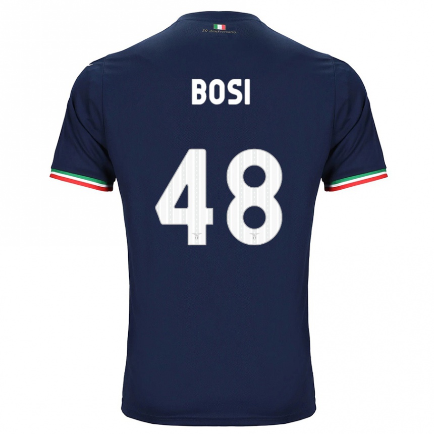 Kids Football Gioele Bosi #48 Navy Away Jersey 2023/24 T-Shirt