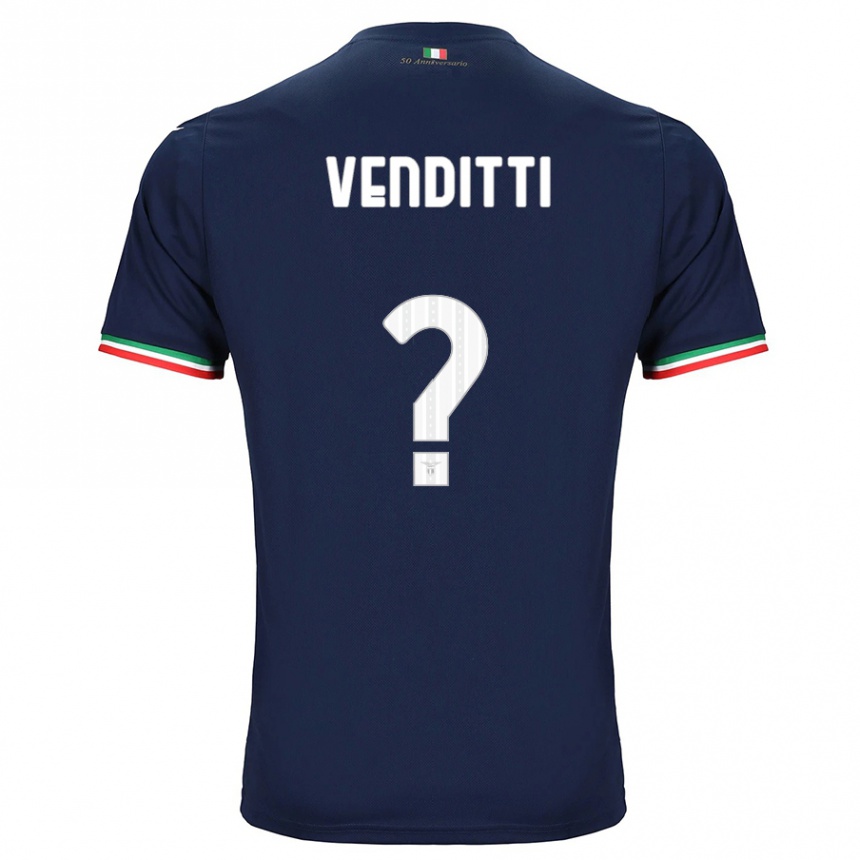 Kids Football Pietro Venditti #0 Navy Away Jersey 2023/24 T-Shirt