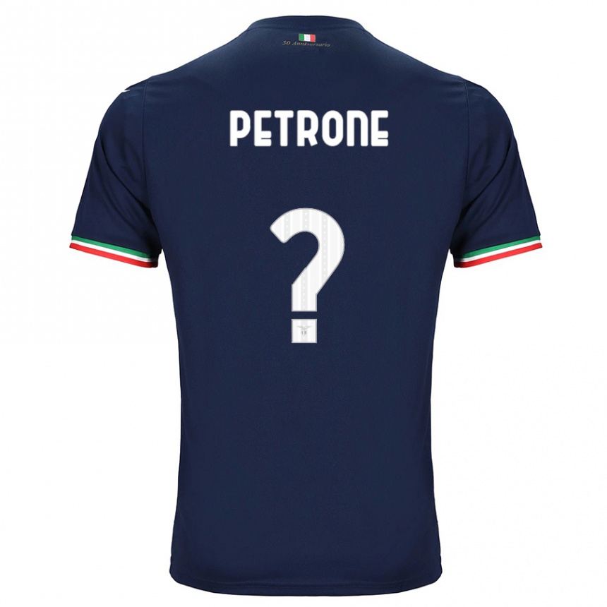 Kids Football Pierfrancesco Petrone #0 Navy Away Jersey 2023/24 T-Shirt