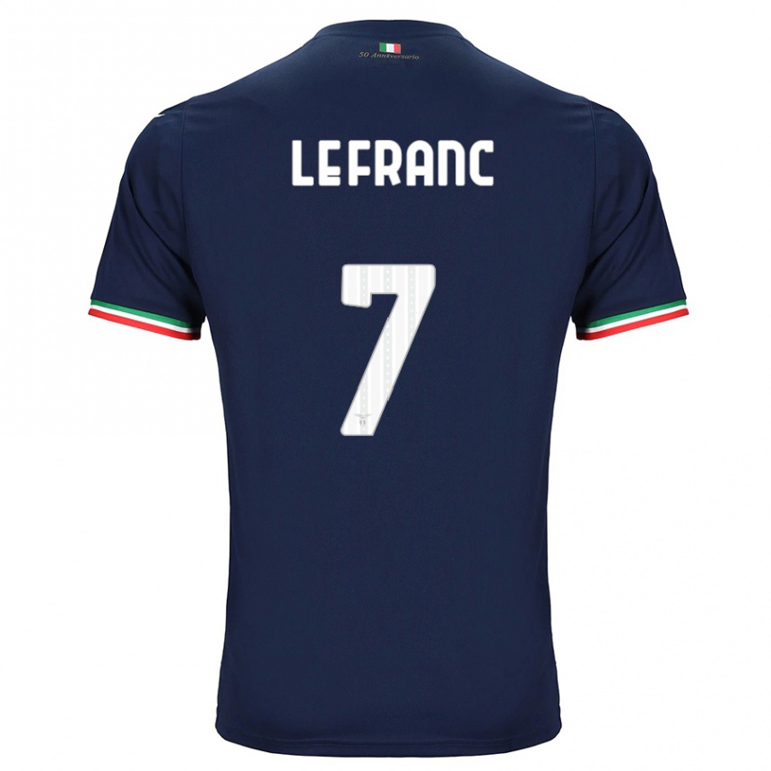 Kids Football Chloé Le Franc #7 Navy Away Jersey 2023/24 T-Shirt