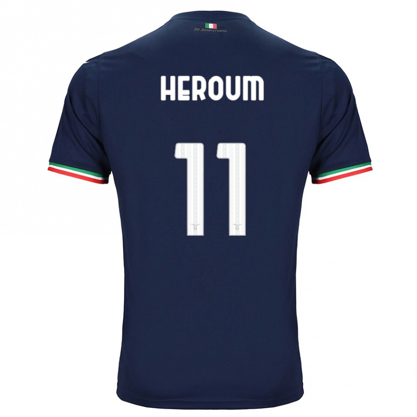 Kids Football Nora Heroum #11 Navy Away Jersey 2023/24 T-Shirt