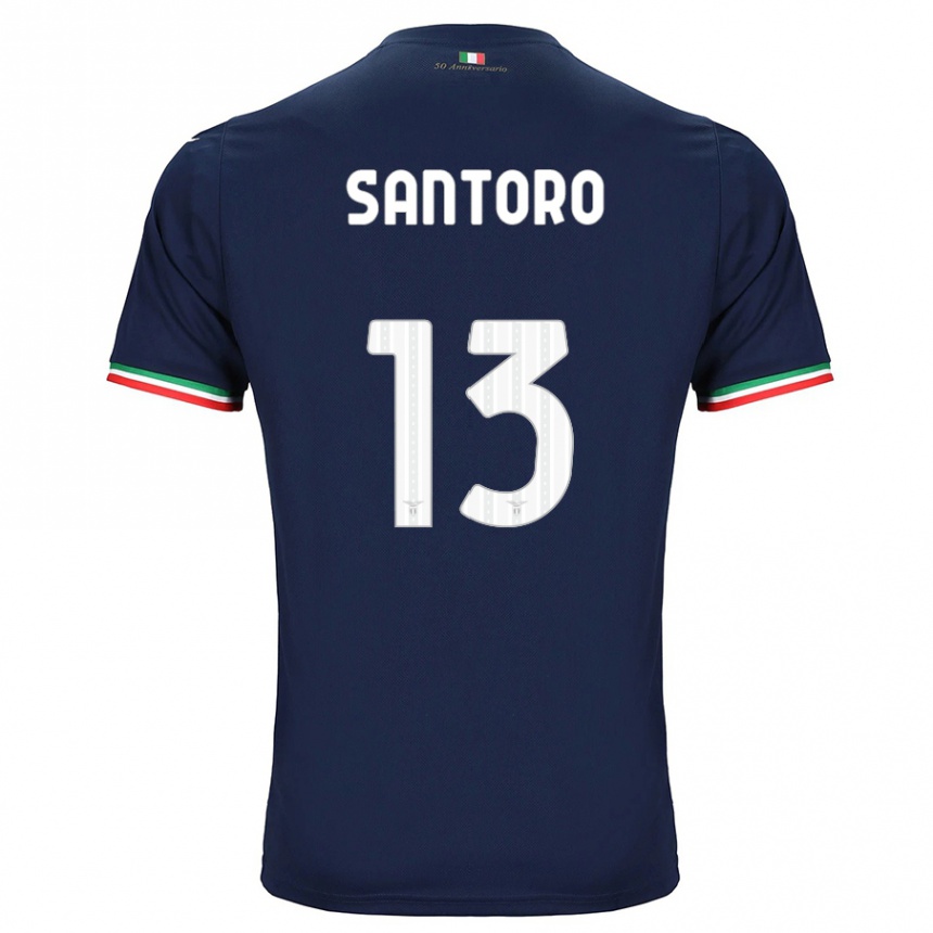 Kids Football Martina Santoro #13 Navy Away Jersey 2023/24 T-Shirt