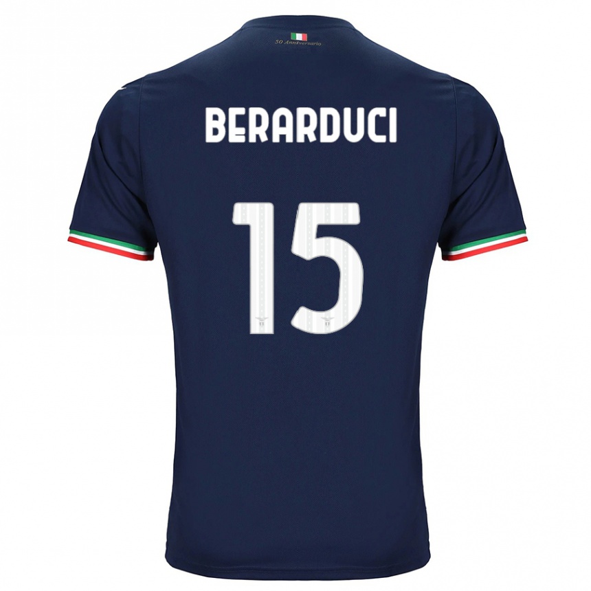 Kids Football Martina Berarduci #15 Navy Away Jersey 2023/24 T-Shirt