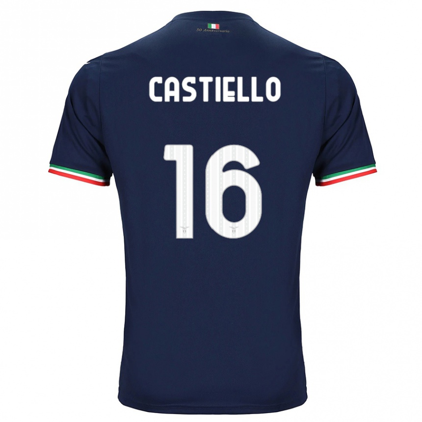 Kids Football Antonietta Castiello #16 Navy Away Jersey 2023/24 T-Shirt