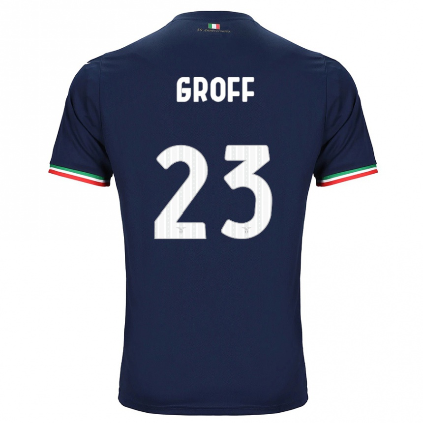 Kids Football Chiara Groff #23 Navy Away Jersey 2023/24 T-Shirt