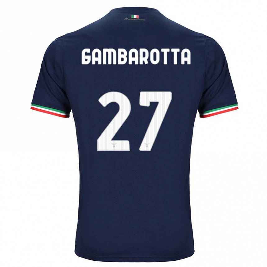 Kids Football Margot Gambarotta #27 Navy Away Jersey 2023/24 T-Shirt