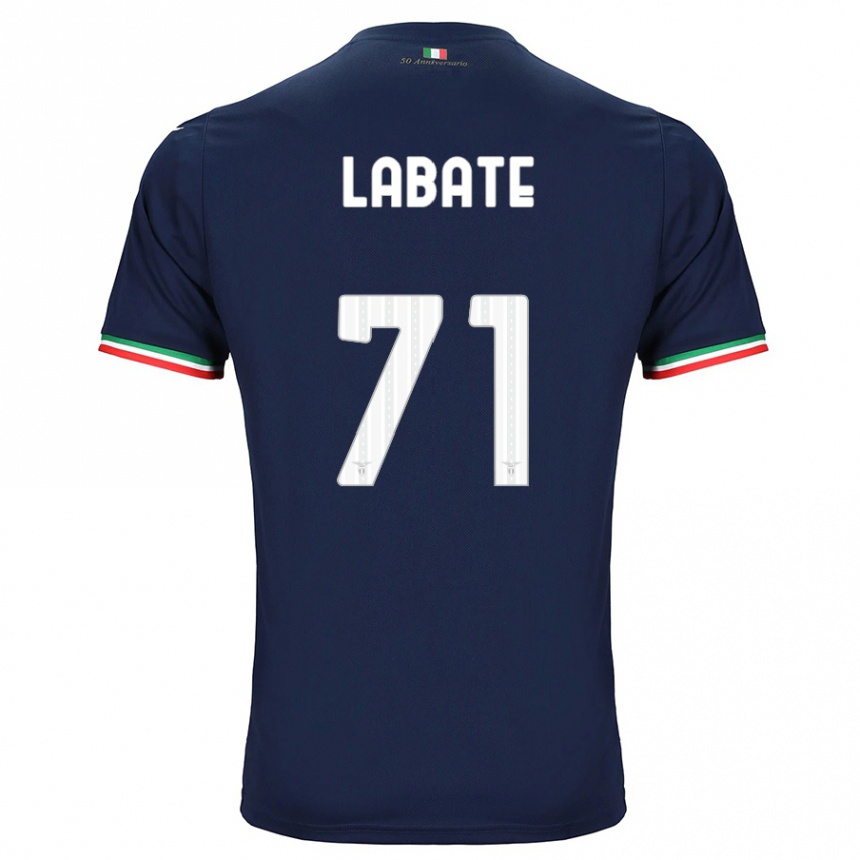 Kids Football Camilla Labate #71 Navy Away Jersey 2023/24 T-Shirt