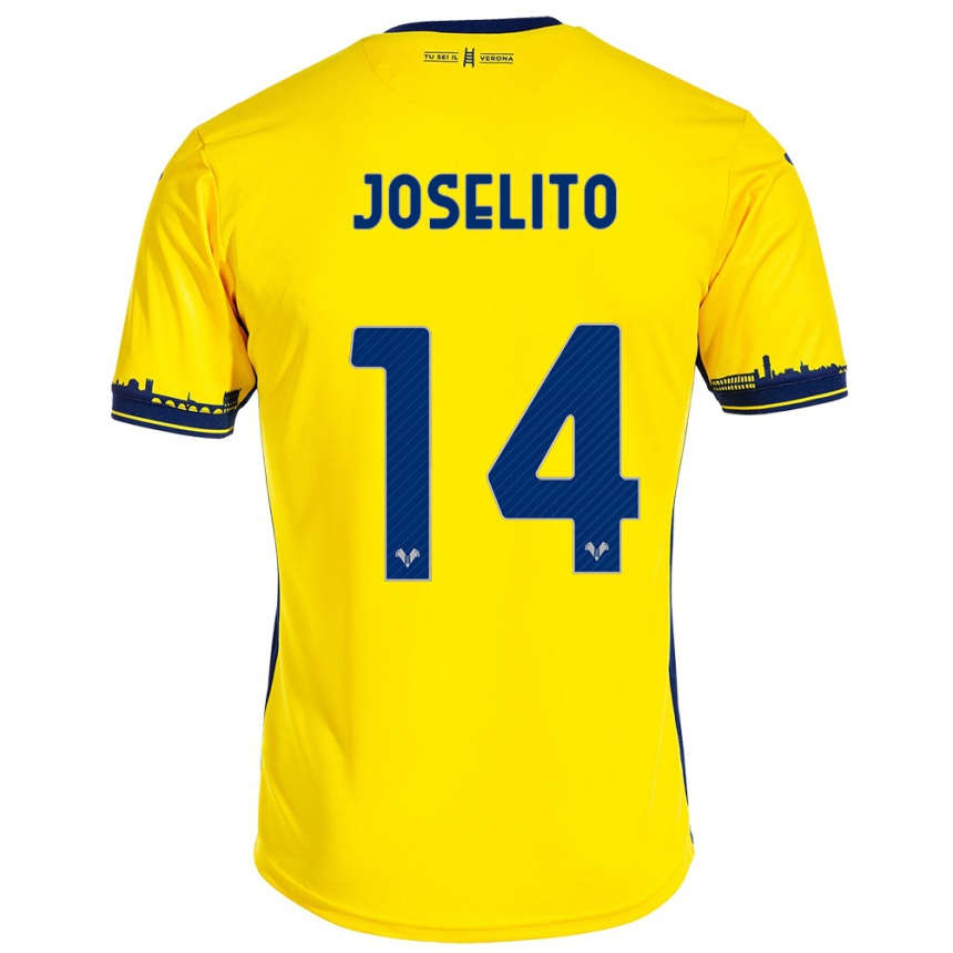 Kids Football Joselito #14 Yellow Away Jersey 2023/24 T-Shirt