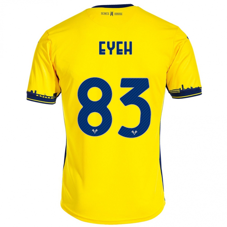 Kids Football Nicholas Eyeh #83 Yellow Away Jersey 2023/24 T-Shirt